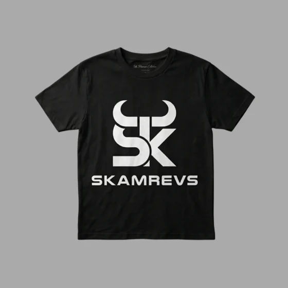 SKAMREVS Signature Tee — Power & Modern Style