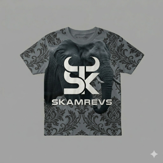 SKAMREVS Reflective Print Tee